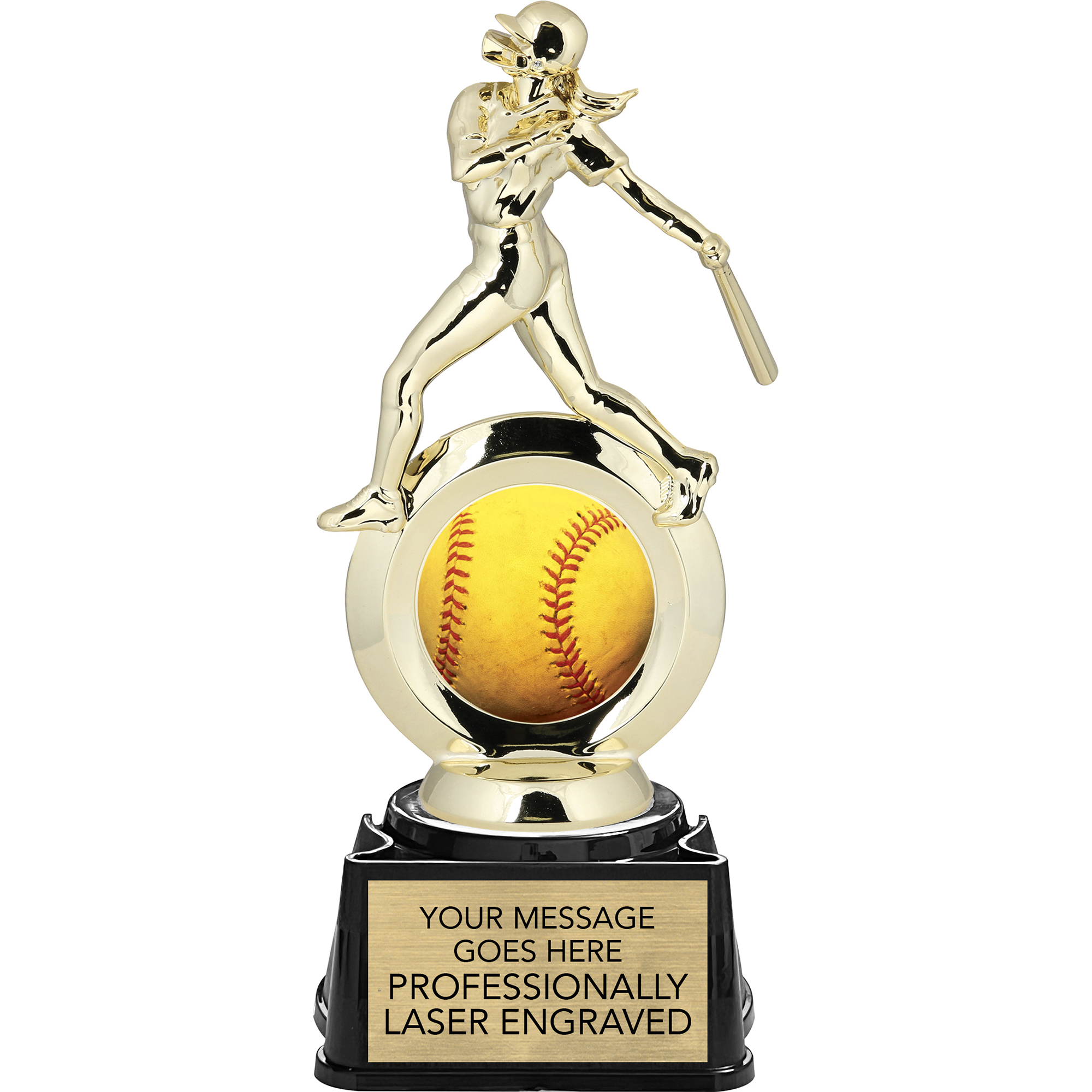 Softball Female All-Star Insert Trophy - 8.25 inch